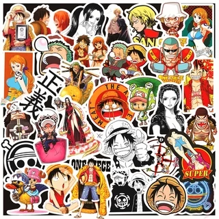 ☠ One Piece . Sailing Adventure Series 03 Stickers ☠ 50Pcs/Set Anime Luffy Chopper Zoro Nami Waterproof DIY Fashion Decals Doodle Stickers