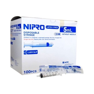 @@Syring Nipro ไซริงค์ ไซริ้ง หลอด-กระบอกฉีดยา 5ml ล้างจมูก ป้อนยาเด็ก ขายเป็นชิ้น*ขายยกกล่อง**