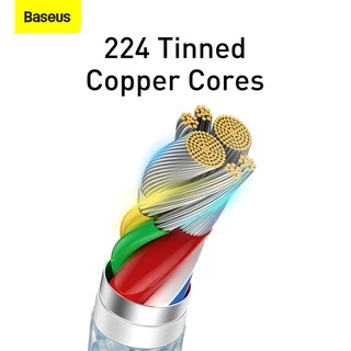 Baseus Dynamic สายชาร์จ 100W Type-C to Type-C สายไนลอนถัก ทนทาน ชาร์จเร็ว PD Charge สําหรับ โทรศัพท์มือถือ