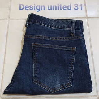 ยีนส์สภาพ 97% ยี่ห้อ Design united เอว 31 นิ้ว