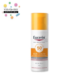 [พร้อมส่ง!!]Eucerin(ยูเซอริน) Sun Double Whitening Serum SPF50+ PA+++ ยูเซอริน ผลิตภัณฑ์ป้องกันแดด สำหรับ []ผิวหมองคล้ำมีจุดด่างดำ [EXP.01/05/2023]