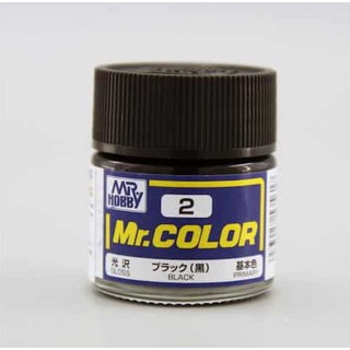 สีสำหรับโมเดล Mr.COLOR C2 BLACK