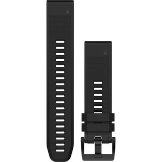 QuickFit® 22 Watch Bands Black/Black Silicone