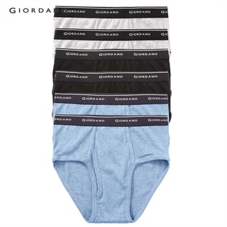 GIORDANO กางเกงในชาย - Mens Cotton Briefs(6pcs.) 01177014