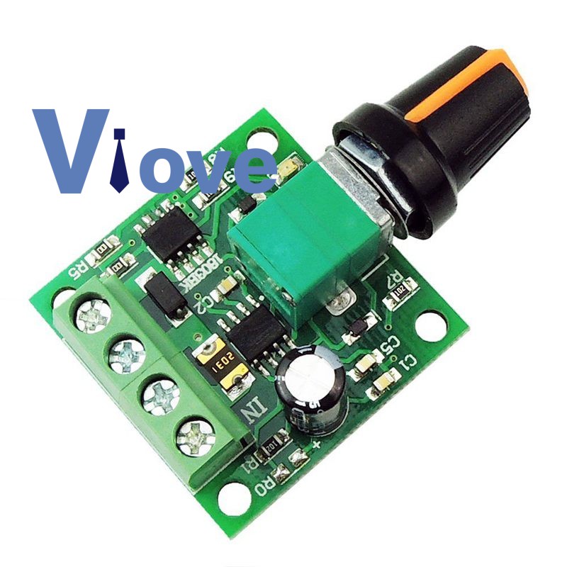 1.8v 3v 5v 6v 7.2v 12v 2A 30W DC มอเตอร์ควบคุมความเร็ว (PWM) 1803B
