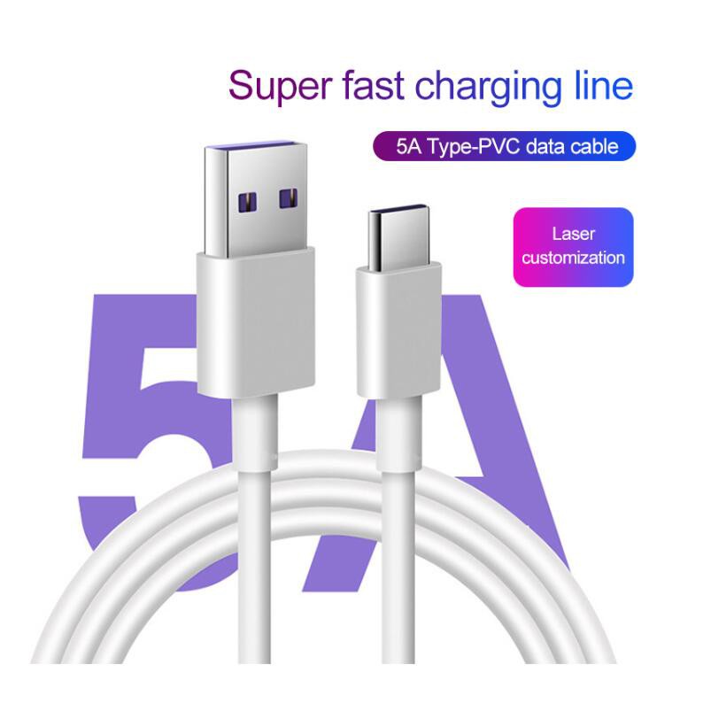 สายชาร์จเร็วสําหรับสายชาร์จ Android Type C 5A