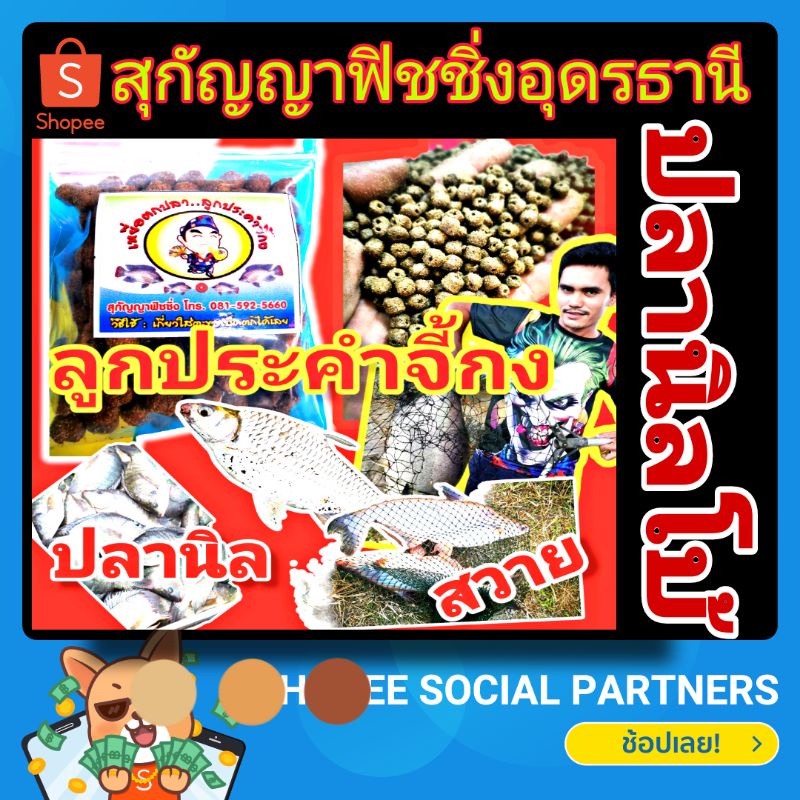 ##หัวอาหาร​ปลา​กิน​พืช​ซีพี​แบบ​เจาะ​รู​ลูก​ประ​ค​ำ​จี้​กง​ร้าน​สุกัญญา​ฟิชชิ่ง​อุดรธานี​