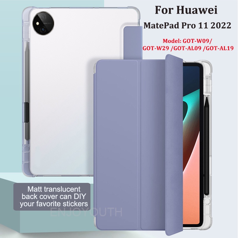 เคสซิลิโคนนิ่ม พร้อมช่องใส่ดินสอ สําหรับ Huawei MatePad Pro 11 2024 2022 GOT-W09 W29 AL09 AL19