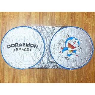 ลิขสิทธิ์แท้ โดราเอมอน ที่บังแดดกระจกหน้ารถยนต์ 1 ชิ้น โดเรมอน บังแดดหน้า Doraemon Car Folding Front Window Sunshade