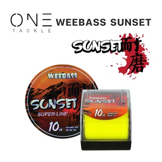 อุปกรณ์ตกปลา แท้จาก Weebass สายเอ็น รุ่น SUNSET 1/8LB