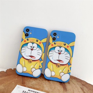 เคสไอโฟน เคสซิลิโคน iPhone 14 Pro Max  iPhone 13 Pro Max iPhone 12 Pro Max iPhone 11 Pro Max X XR XS Max Cartoon ปิกาจู Pikachu โดเรม่อน Doraemon Silicone Case