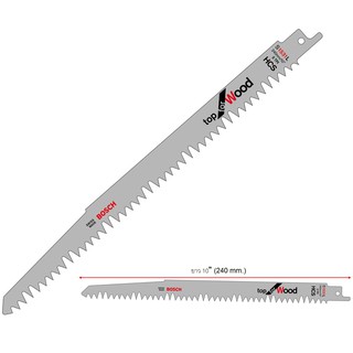 Bosch ใบตัดไม้อย่างเร็ว Fast cut ใบเลื่อยเอนกประสงค์ บอช ใบเลื่อยชักตัดไม้ ใบตัดไม้ Bosch S1531L (Top for Wood)