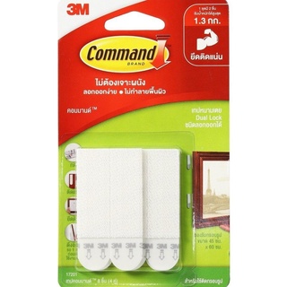 [พร้อมส่ง] 3M COMMAND เทปกาวคอมมานด์ 3 เอ็ม เทปหนามเตยแบบสั้น ติดกรอบรูป รองรับ 1.3kg แพ็ค x8 ชิ้น สีขาว PICTURE HANGING