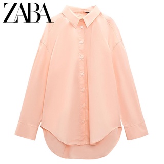 Zara BlousesCOS เสื้อเชิ้ตแขนยาวลําลอง ผ้าเรยอน ทรงหลวม แต่งจับจีบ แฟชั่นฤดูร้อน สไตล์ใหม่8066730