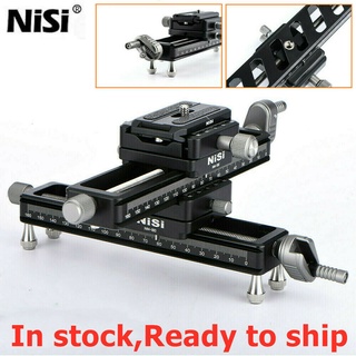 NiSi NM-180 Macro Photography Rail Slider บันทึกวิดีโอแบบพกพาเดสก์ท็อปถ่ายภาพสไลด์ 1/4 สกรูสำหรับกล้อง DSLR