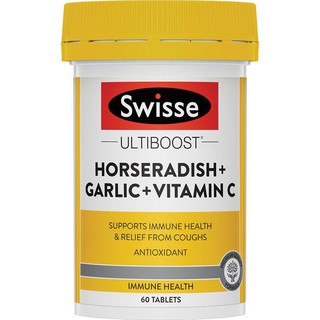 Swisse Horseradish + Garlic + Vitamin C 60 Tablets
