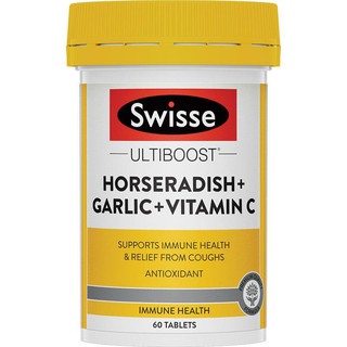 Swisse Horseradish + Garlic + Vitamin C 60 Tablets