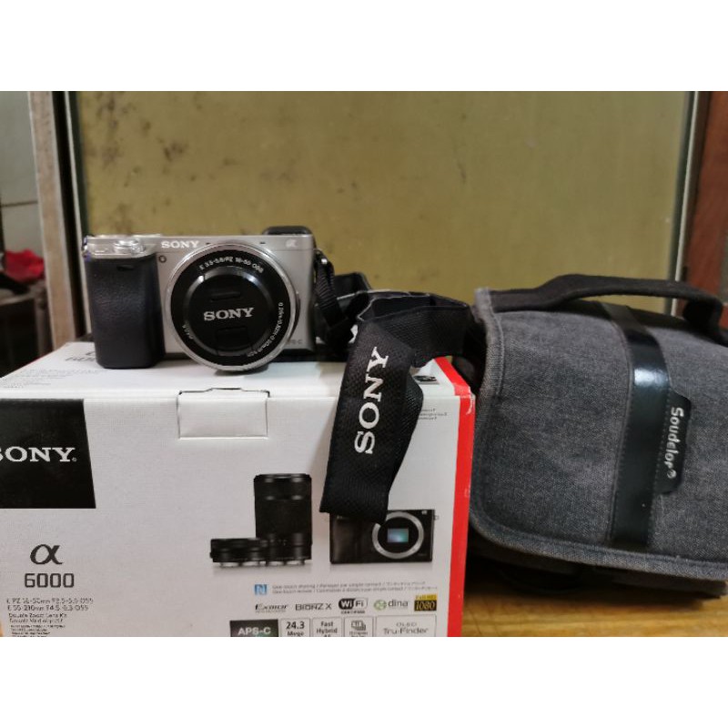ขายกล้อง SONY A6000+Kit len mirrorless มือสอง