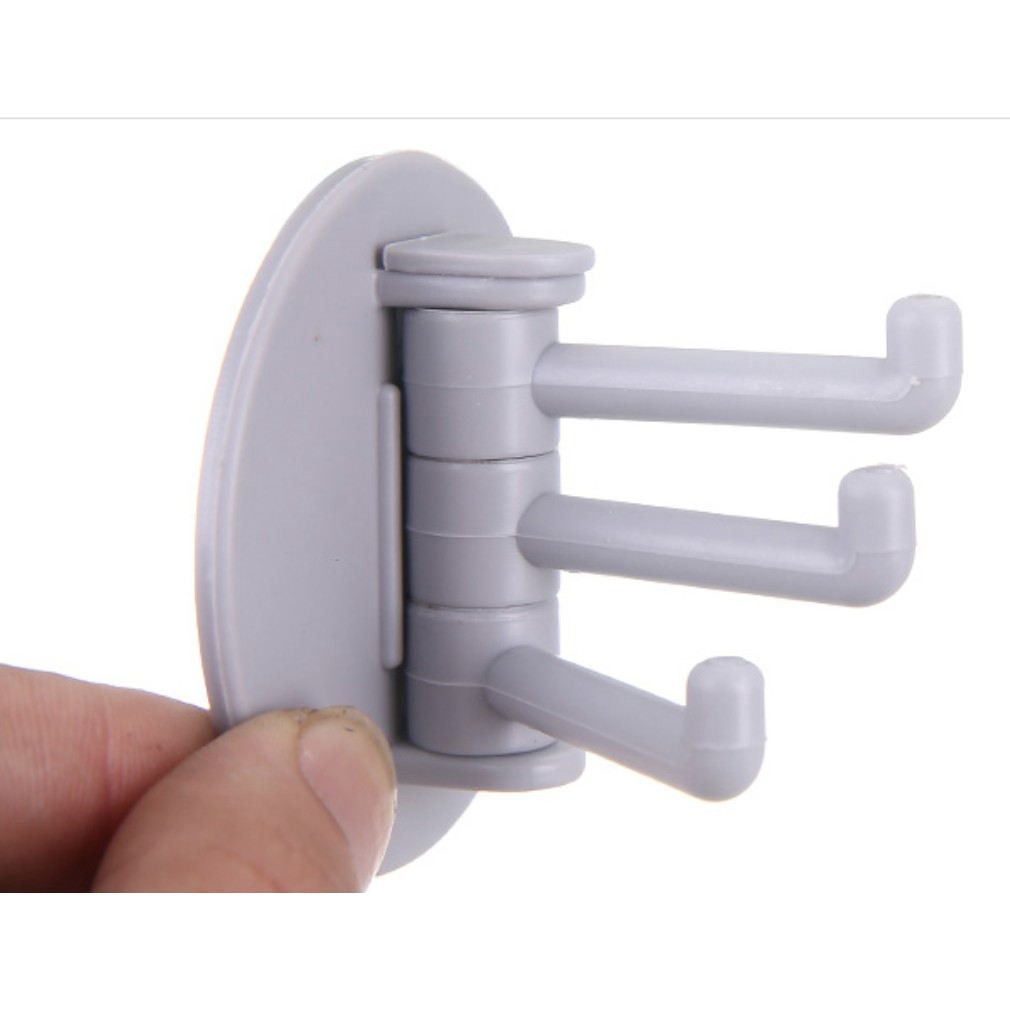 ตะขอแขวน ตัวแขวน 4 ทาง ตะขอแขวน ของใช้ในห้องน้ำ ห้องครัว อเนกประสงค์ ติดผนังไม่ต้องเจาะ - รูปที่ 6