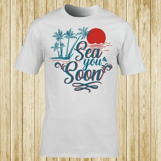 ขายดี!ขายดี เสื้อยืด พิมพ์ลาย Sea You Soon NFnapi23DDlpne91 สไตล์คลาสสิกS-5XL