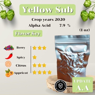 Yellow Sub Hops (1oz) (บรรจุด้วยระบบสูญญากาศ)