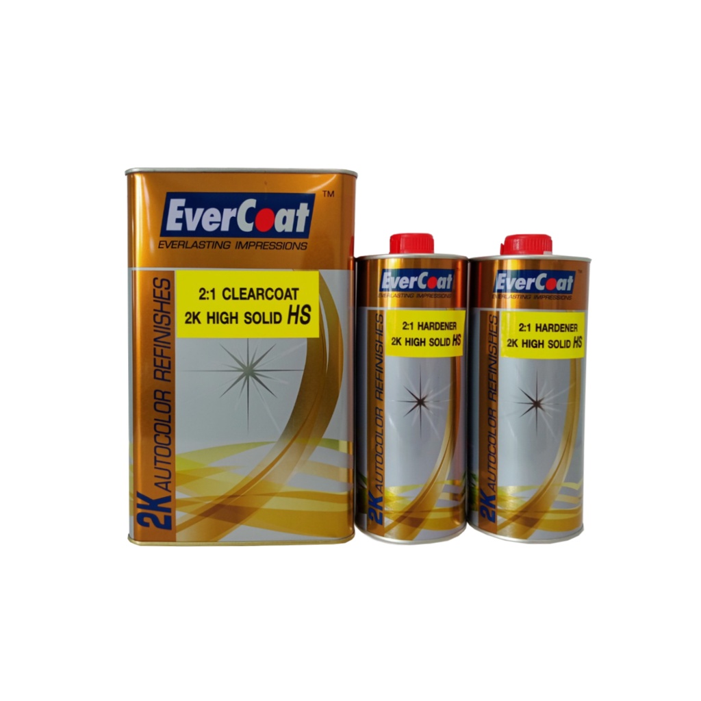 แลคเกอร์ Evercoat clearcoat 2K high solid 2:1 เงาวับ ฉ่ำลึก พ่นง่าย เนื้อเยอะ