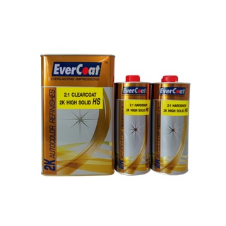 แลคเกอร์ Evercoat clearcoat 2K high solid 2:1 เงาวับ ฉ่ำลึก พ่นง่าย เนื้อเยอะ