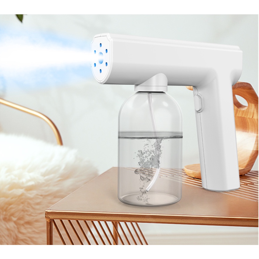 เครื่องพ่นสารเคมีไร้สาย ในครัวเรือน แบบพกพา 300ml BLUELIGHT NANO STEAM SPRAY Gun