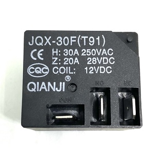 รีเลย์รุ่นJQX-30F(T91) 12VDC 2คอนแทค COM. 1NO 1NC