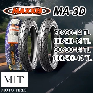 MAXXIS MA-3D ลายเพชร TL ขอบ10"-14" ยางรถมอเตอร์ไซค์ Click , Mio , Fino ,PCX