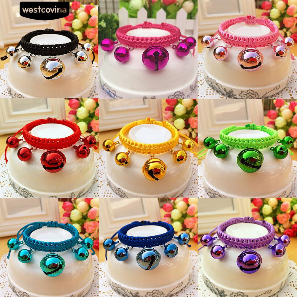 * น่ารักปรับ Nylon Big Bells ซัพพลายสร้อยคอสัตว์เลี้ยง