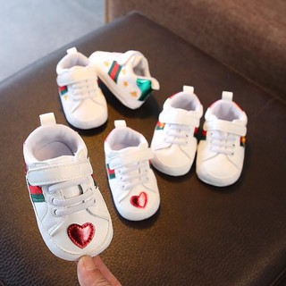 PENTAGON รองเท้า ผ้าใบลำลอง สำหรับเด็กทารก สีขาว