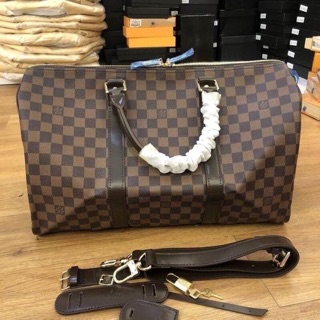 ✅Louis Vuitton Keep All (หนังแท้) 🚩ส่งฟรีems