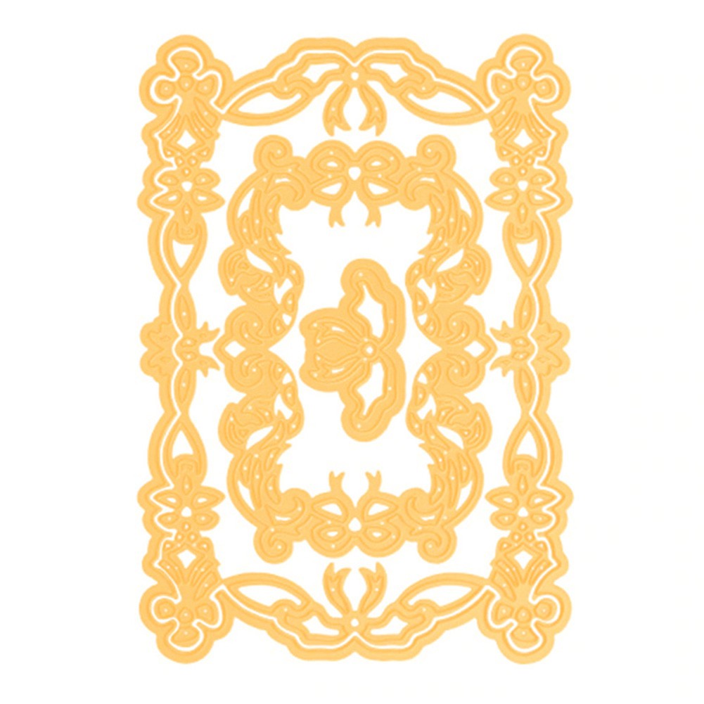 DM_Lace Frame Metal Cutting Dies DIY Scrapbooking Emboss Paper Cards ...