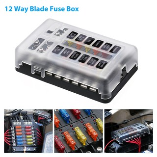 12 Way อุปกรณ์กล่องฟิวส์ 12 V 32v สําหรับติดรถยนต์