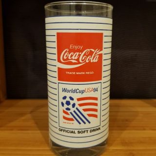 แก้วโคคาโคล่าลายฟุตบอลโลก94 Colacola Glass World Cup 94 USA with Mascot Printing