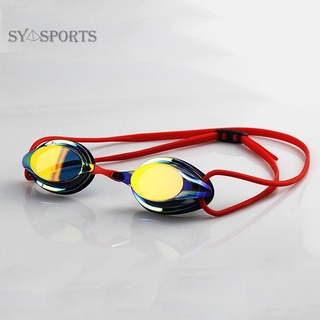SYSPORTS แว่นตาว่ายน้ําป้องกันหมอกป้องกันรังสียูวีซิลิกาเจล speed swimming goggles