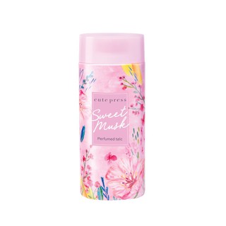 Cute press Sweet Musk Perfumed Talc คิวท์เพรส สวีท มัสค์ เพอร์ฟูม ทัลค์ 100 g.