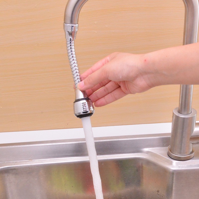 หัวต่อก๊อกน้ำ หมุนได้ 360 องศา ยืดหยุ่น จ่ายน้ำแรงขึ้น ปรับระดับน้ำได้ 2 ระดับ คุ้มค่า!! - รูปที่ 6