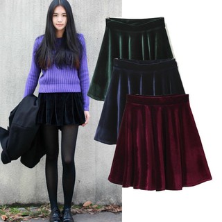 ASOS VELVET SKIRT กระโปรง ผ้ากำมะหยี่ ป้ายห้อย