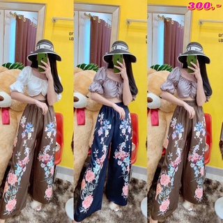 BigSale‼️สินค้าพร้อมส่ง งานเซต2ชิ้น ผ้าดีมาก เป๊ะปังสุดๆจ้า