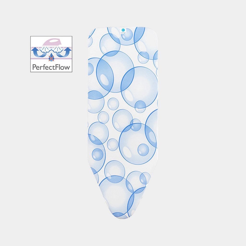 Brabantia ผ้ารองรีดสำหรับโต๊ะรีดผ้า ไซส์C Brabantia Ironing Board Cover C 124 x 45 cm, Perfect Flow -Bubbles
