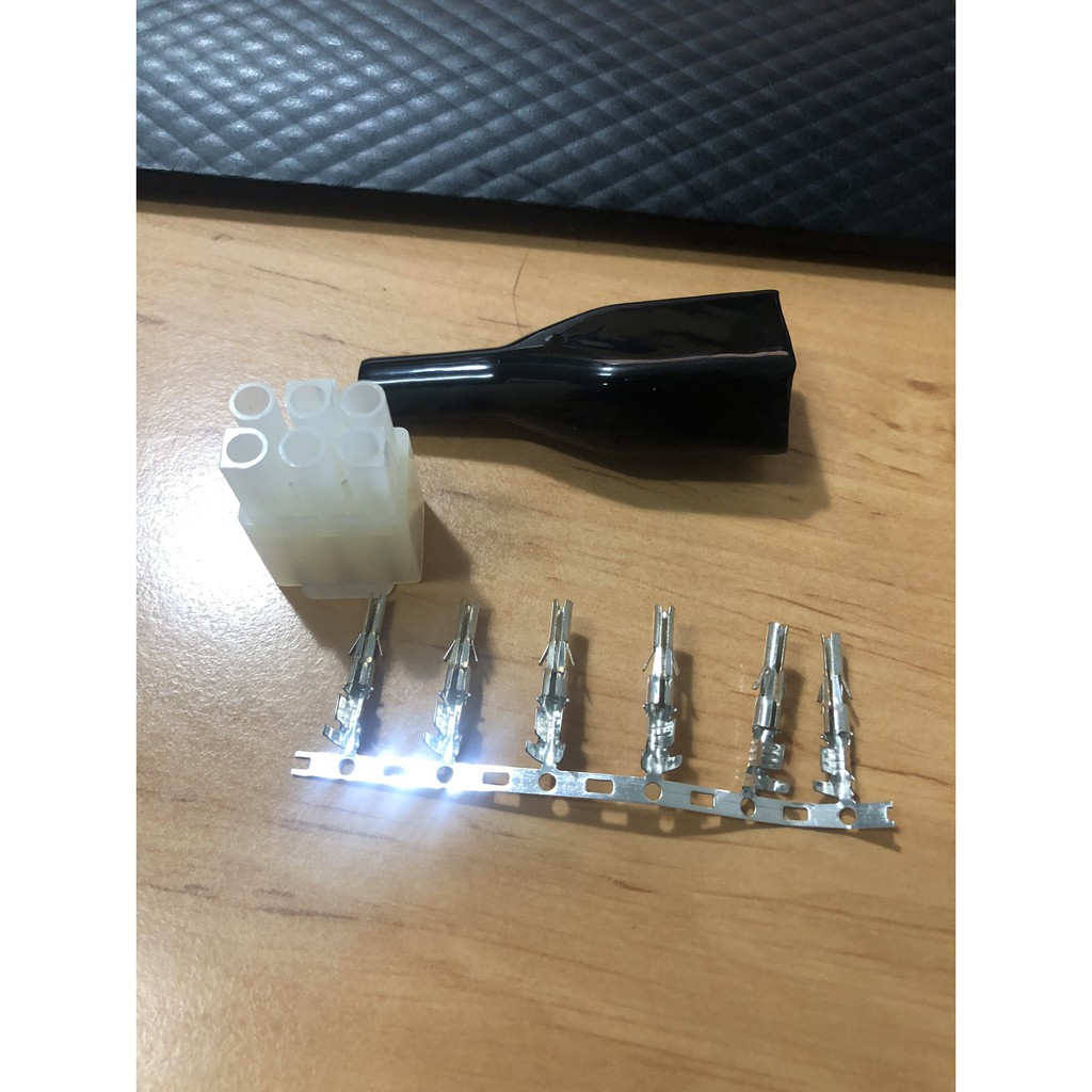 Power Cable Connector 6 PIN For ICOM YAESU KENWOOD