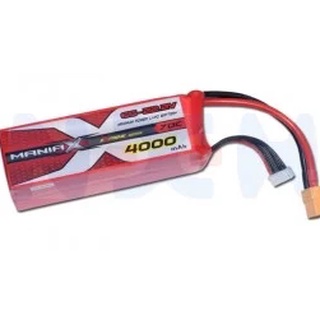 [แบตเตอรี่ 6เซล] Maniax LIPO แบตลิโพ 4000mah 6s 45C XT90 / และ 4000mah 6s 70C XT60