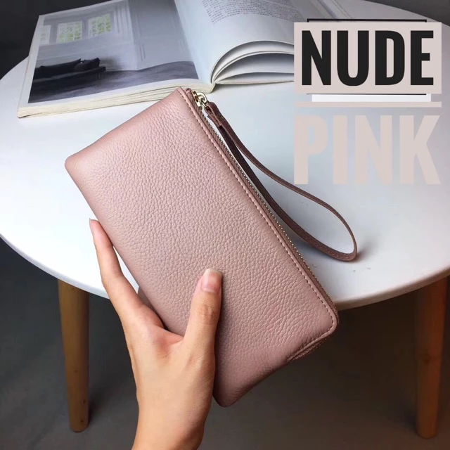 ❤️พร้อมส่ง กระเป๋าสตางค์หนังแท้ หนังนุ่มมากค่ะ มี 6 สี #7747