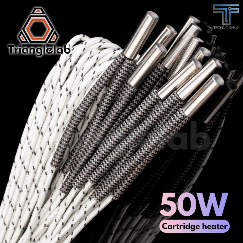 Trianglelab 3D Printer 6*20MM 12V 24V 50/60/70/100W Heater Cartridge 100CM cable 3D Printer V6 Volcano