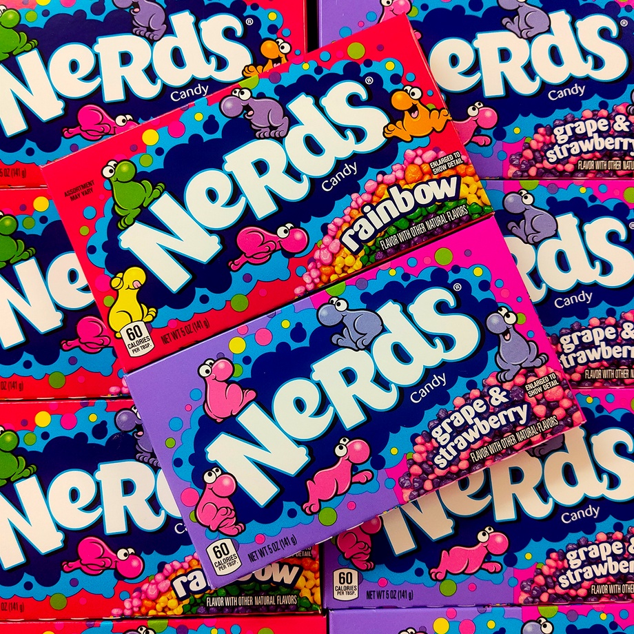 Nerds Candy Theatre Box - Rainbow & Grape and Strawberry ขนม usa