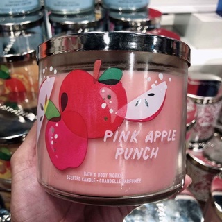 Bath &amp; Body Works Pink Apple Punch scented candle 411g. ของแท้