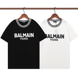 Balmai เสื้อยืดแขนสั้น ผ้าฝ้าย พิมพ์ลาย แฟชั่นสําหรับผู้ชาย และผู้หญิง