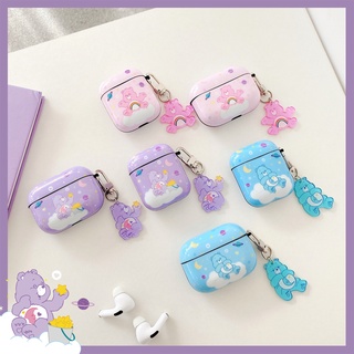 เคสหูฟังลายการ์ตูนหมีสีรุ้งสําหรับ Airpods 1 / 2 Pro